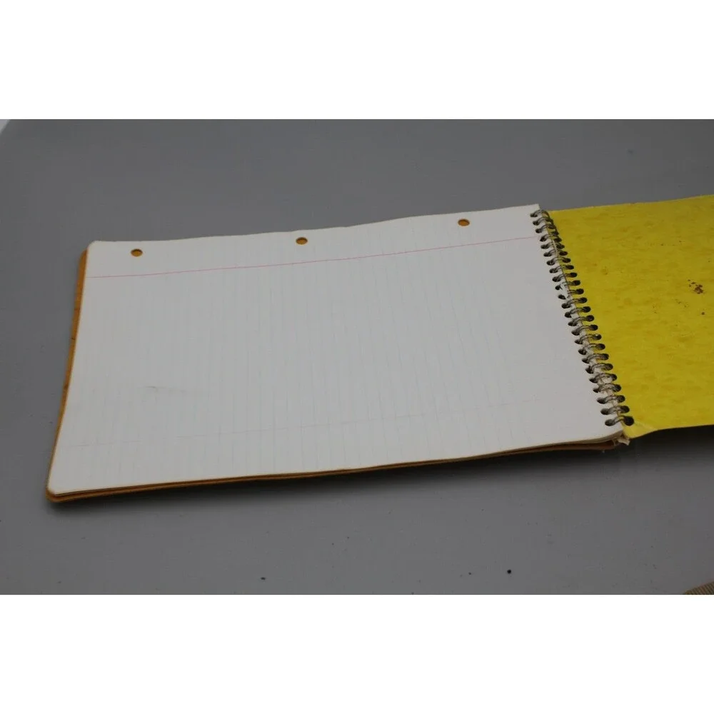 Northern Michigan University Notebook Vintage Yellow Ampad Top College Ruled